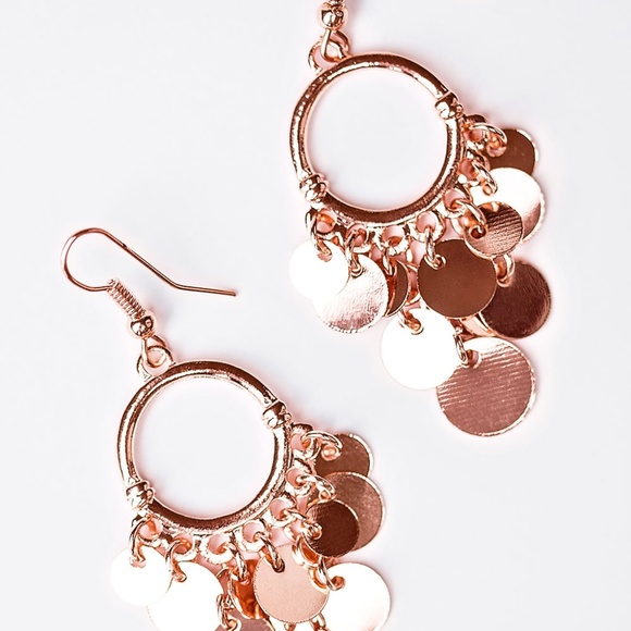 Jewelry - Dainty Copper Fringed Tasseled Earrings
